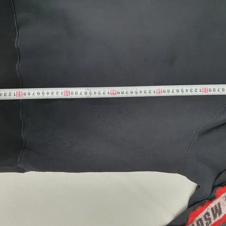 [BUNJANG] MSGM Tape Logo Sweatshirt Black (M) / MSGM 맨투맨 테이프 로고 라인 스웻셔츠 블랙 m