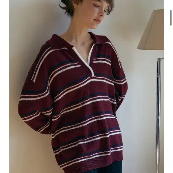 [BUNJANG] Audier Stripe Knit Sweater / 오디에르 니트