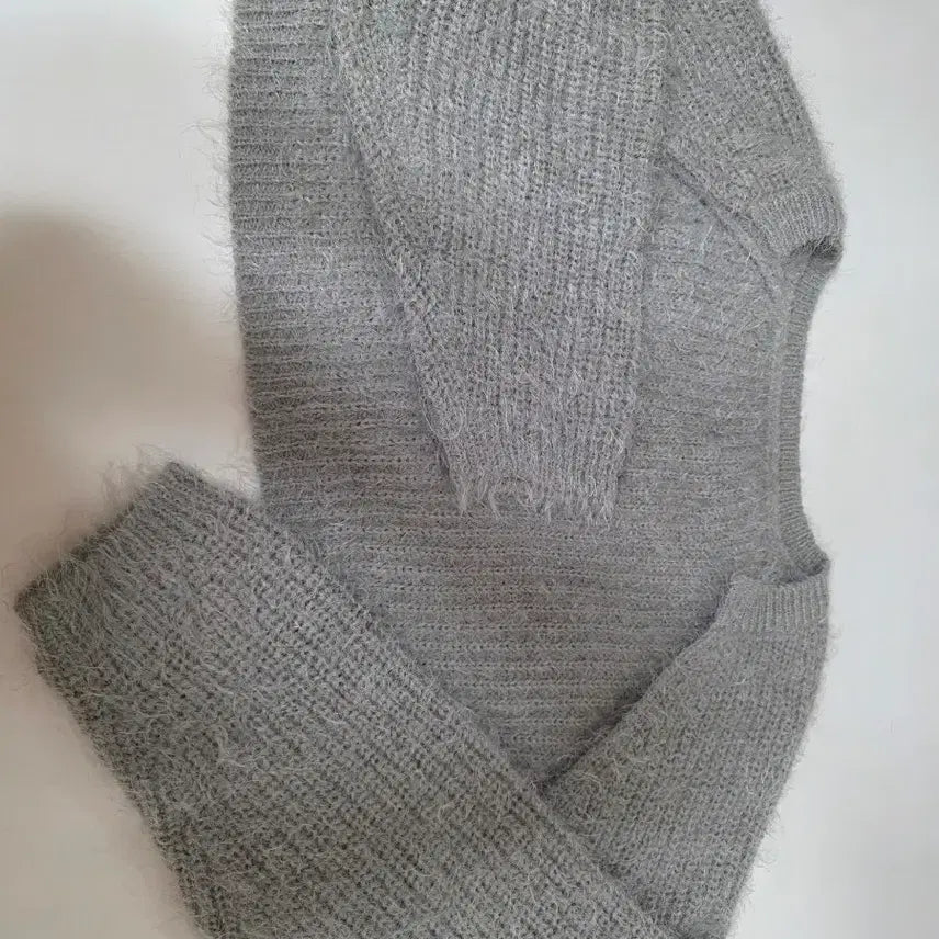 [BUNJANG] Bolero Gray Short Cardigan / 볼레로 가디건
