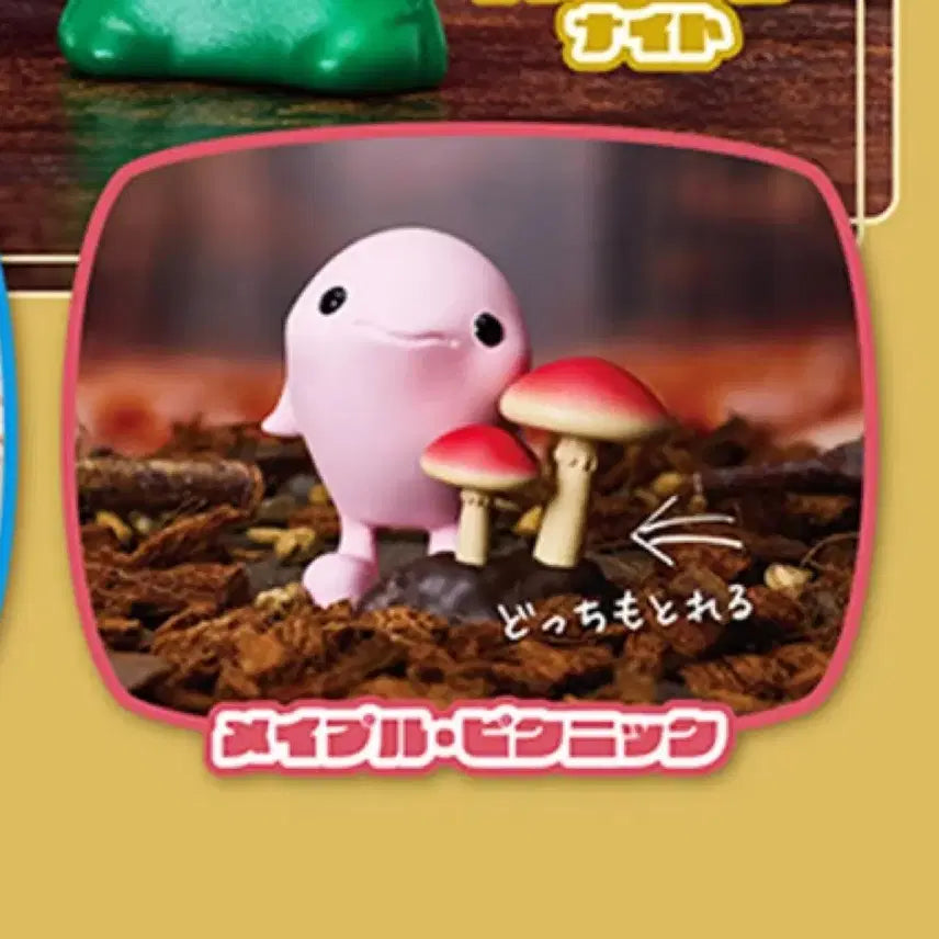 [BUNJANG] Hello Pinky Maple Picnic Mushroom Figure Gacha / [당일발송] 헬로핑키 - 메이플피크닉 버섯 피규어 가챠