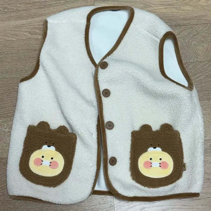 [BUNJANG] Chunsik Fleece Sleep Vest / [반택포]춘식이 양털 수면 조끼