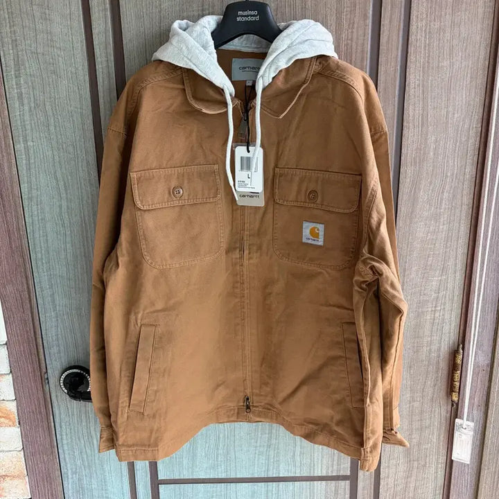 [BUNJANG] Carhartt WIP Parker Hooded Shirt Jacket Hamilton Brown / 새상품(L) 칼하트WIP 파커 후드 셔츠자켓 헤밀톤브라운