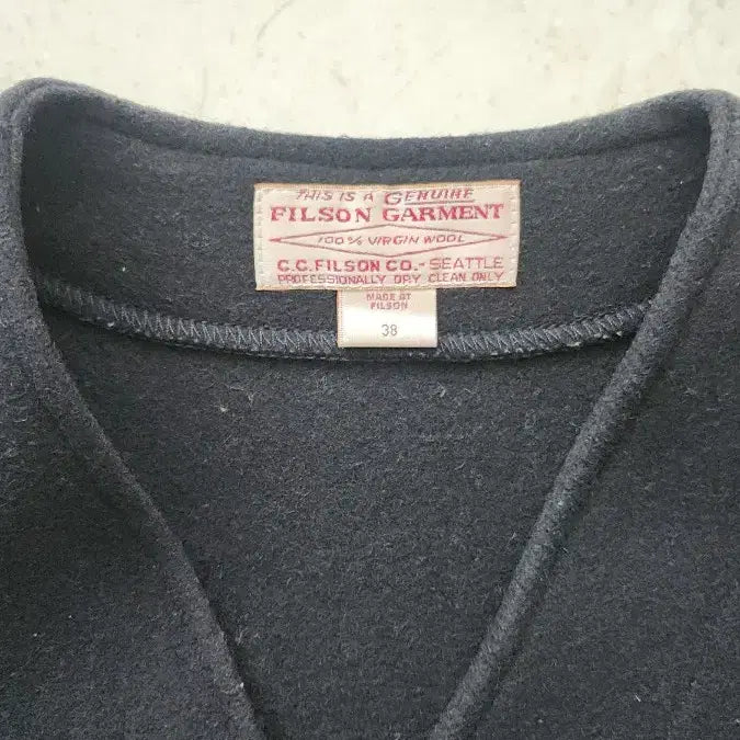 [BUNJANG] Filson Mackinaw Wool Vest 38 Black / 필슨 매키노 울 베스트 38 블랙