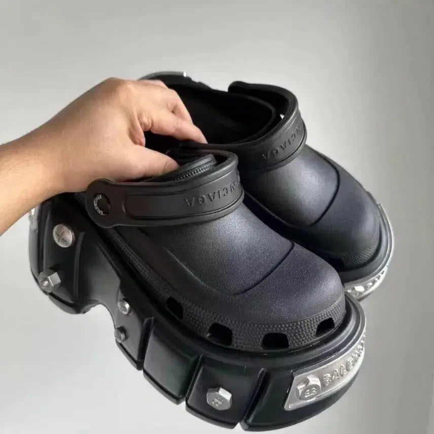 [BUNJANG] Balenciaga x Crocs Platform Black / 발렌시아가 x 크록스 플랫폼 블랙