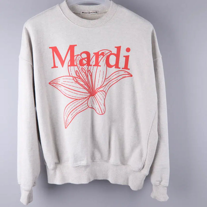 [BUNJANG] Mardi Mercredi Logo Sweatshirt (F) / (여성) 마르디 메르크디 로고 스웻셔츠 맨투맨 (F)
