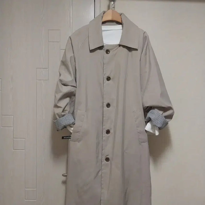 [BUNJANG] Long Trench Coat - Gray / 선물받은 롱트렌치 코트 이뻐요 거의 새거급