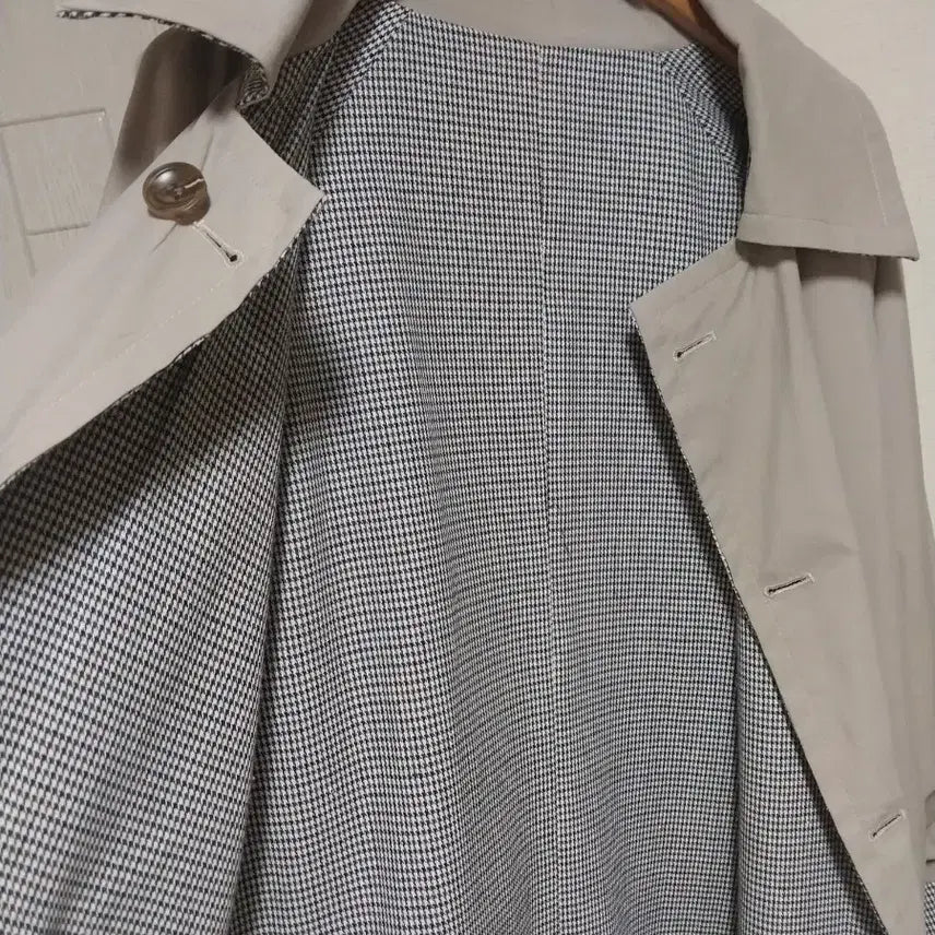[BUNJANG] Long Trench Coat - Gray / 선물받은 롱트렌치 코트 이뻐요 거의 새거급