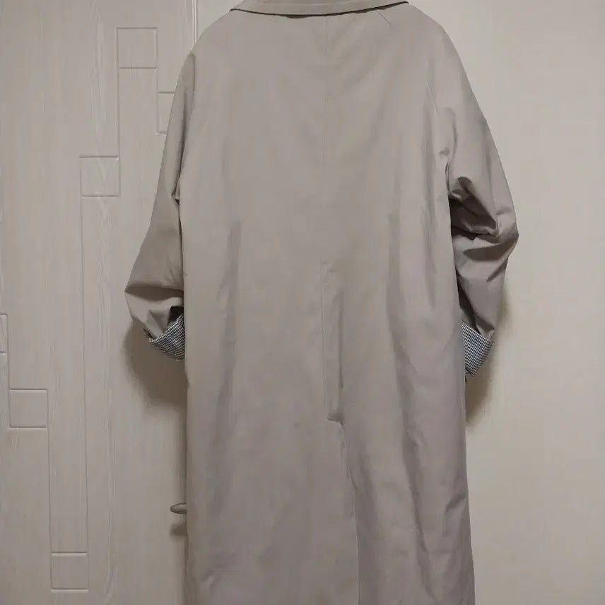 [BUNJANG] Long Trench Coat - Gray / 선물받은 롱트렌치 코트 이뻐요 거의 새거급