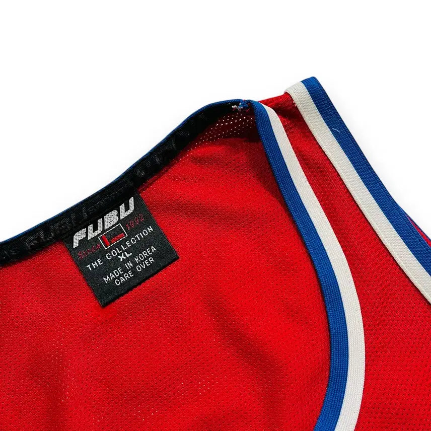 [BUNJANG] Fubu 90s 05 Basketball Red Sleeveless Jersey / 푸부 90s 05 넘버 바스켓볼 레드 슬리브리스 져지