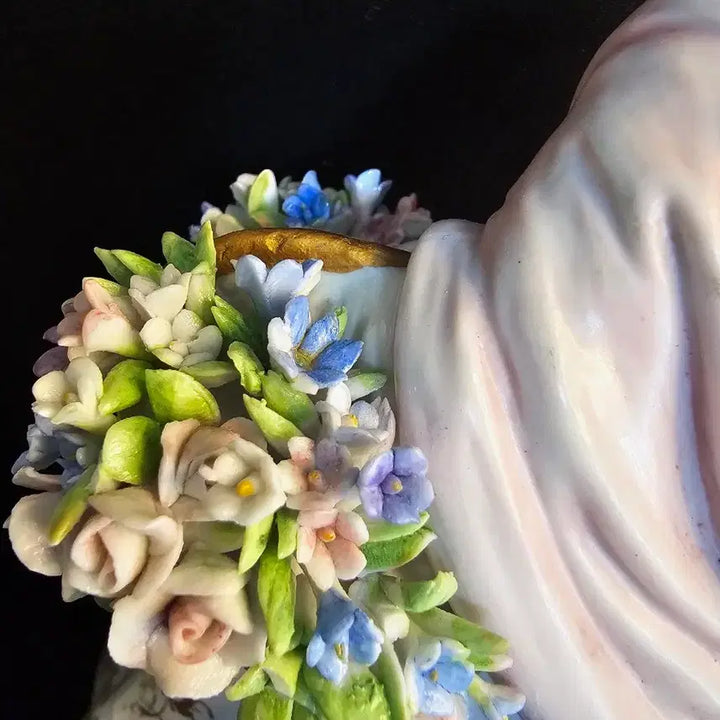 [BUNJANG] Luigi Fabris Floral Basket Woman Figurine / 이태리 루이지 파브리스 꽃바구니여인 피겨린