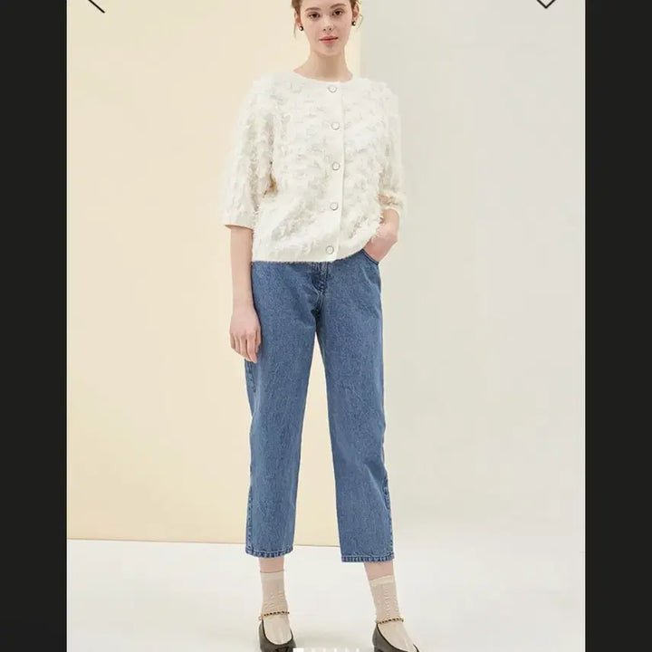[BUNJANG] SJSJ Wool Button Cardigan (Size 90) / SJSJ 에스제이 22 단추 울 가디건 90