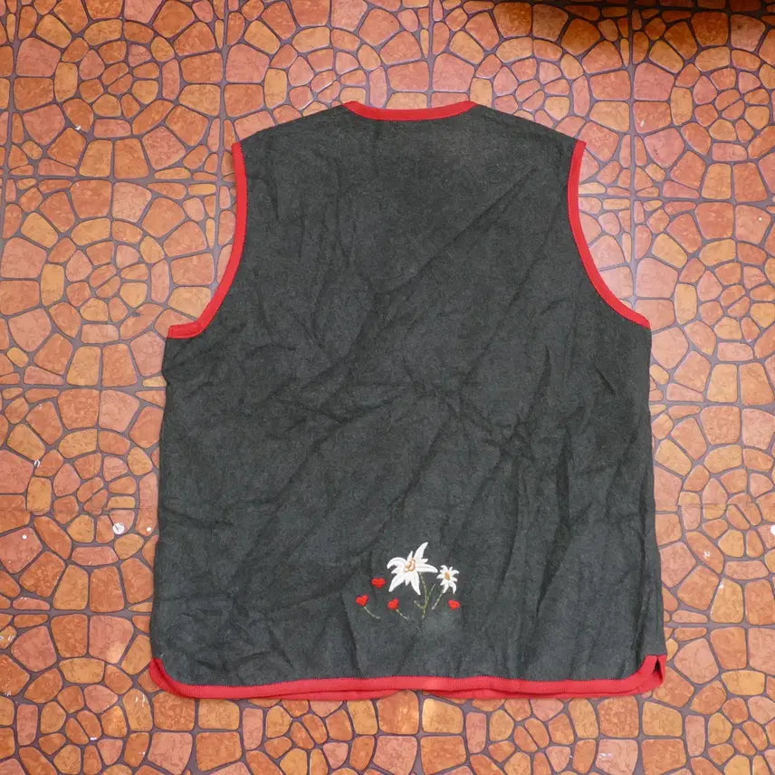 [BUNJANG] W-M Tyrolean Loden Wool Vest / [W-M] 1980s 오스트리아 알프스 티롤 전통 로덴 울 베스트