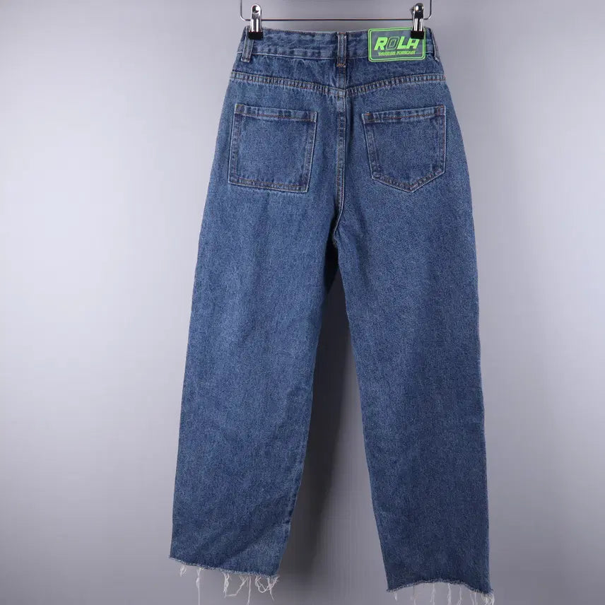 [BUNJANG] Rola Rola Fringe Denim Pants Light Blue (S) / (여성) 로라로라 프린지 데님 팬츠 라이트 블루 (S)