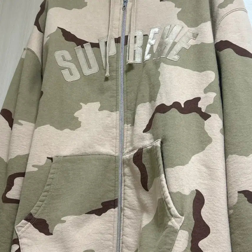 [BUNJANG] Supreme Arc Thermal Hooded Zip-Up Desert Camo / (찐급처) 슈프림 아크 써멀 후드집업 데저트 카모 - 24FW