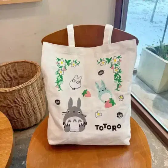 [BUNJANG] Totoro Embroidered Eco Bag Tote Bag / 토토로 에코백 토트백 가방