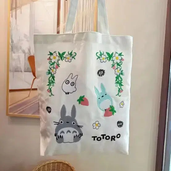 [BUNJANG] Totoro Embroidered Eco Bag Tote Bag / 토토로 에코백 토트백 가방