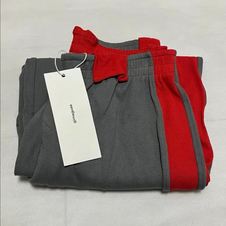 [BUNJANG] Gimaguas Emmanuelle Sweatpants - Gray Red / (새상품)[M] 기마구아스 Emmanuelle 스웨트팬츠/그레이 레드