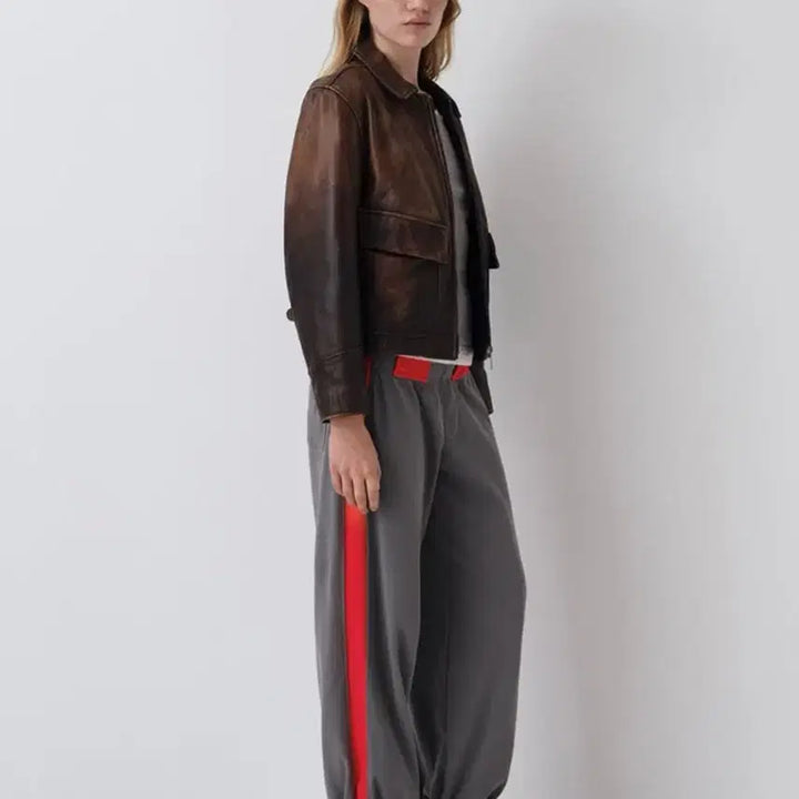 [BUNJANG] Gimaguas Emmanuelle Sweatpants - Gray Red / (새상품)[M] 기마구아스 Emmanuelle 스웨트팬츠/그레이 레드