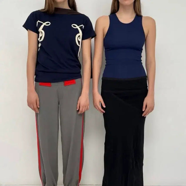 [BUNJANG] Gimaguas Emmanuelle Sweatpants - Gray Red / (새상품)[M] 기마구아스 Emmanuelle 스웨트팬츠/그레이 레드