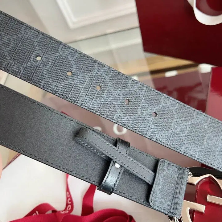 [BUNJANG] Gucci New Classic Embossed Belt / 구찌 뉴 클래식 엠보싱 벨트