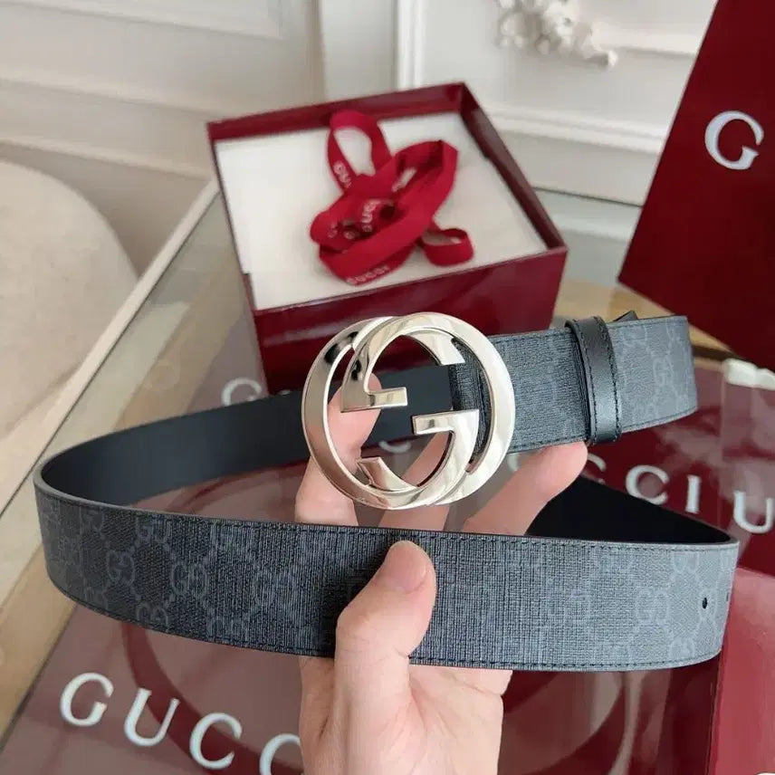 [BUNJANG] Gucci New Classic Embossed Belt / 구찌 뉴 클래식 엠보싱 벨트