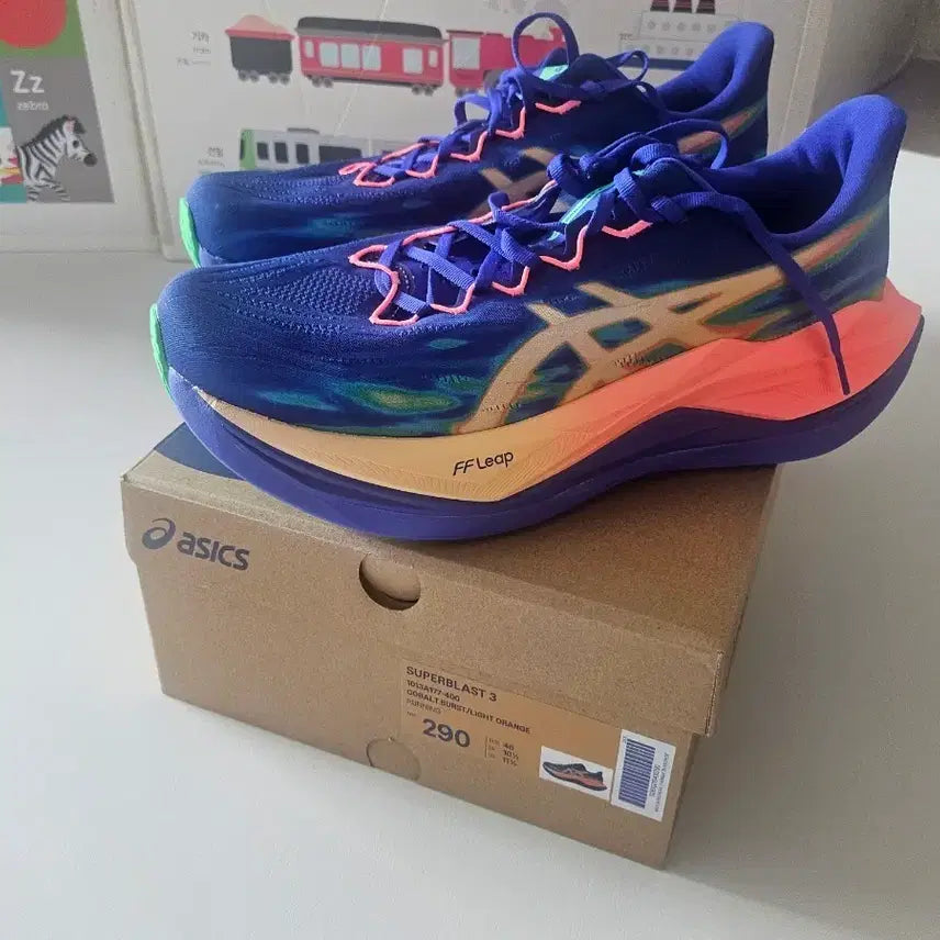 [BUNJANG] Superblast 3 Cobalt Burst/Light Orange Sneakers / 슈퍼블라스트3 290
