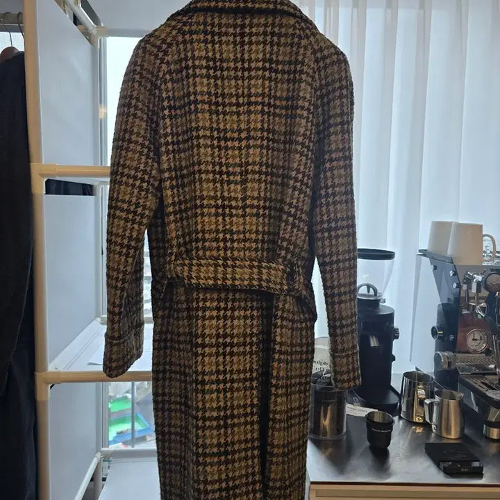 [BUNJANG] Man On The Boon Houndstooth Balmacaan Coat / 맨온더분 하운드투스 발마칸 코트 46