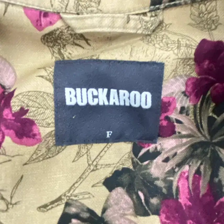 [BUNJANG] Buckaroo Floral Pattern Long Shirt Jacket / 버커루 플라워 패턴 롱 셔츠 야상 자켓