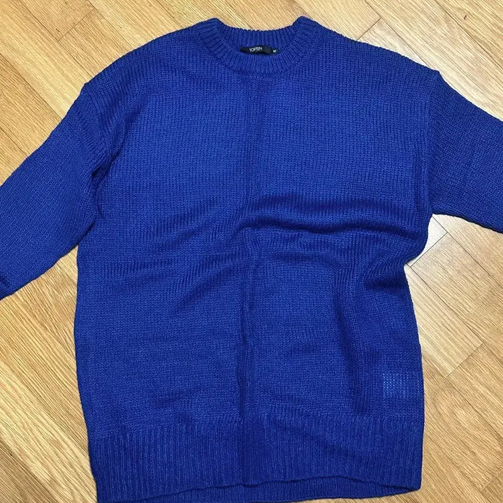 [BUNJANG] Topten Blue Knit Sweater / 옷장정리) 탑텐 파란색 니트