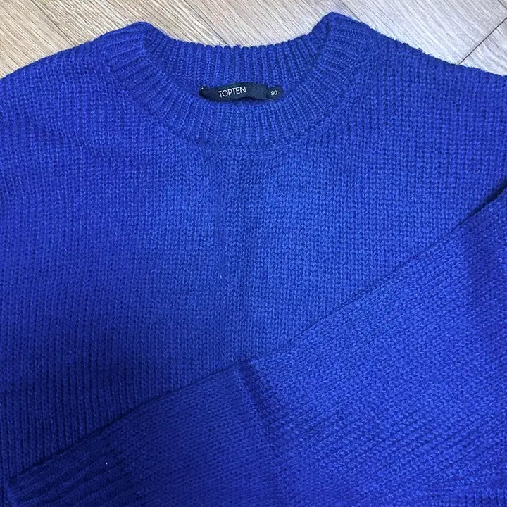 [BUNJANG] Topten Blue Knit Sweater / 옷장정리) 탑텐 파란색 니트