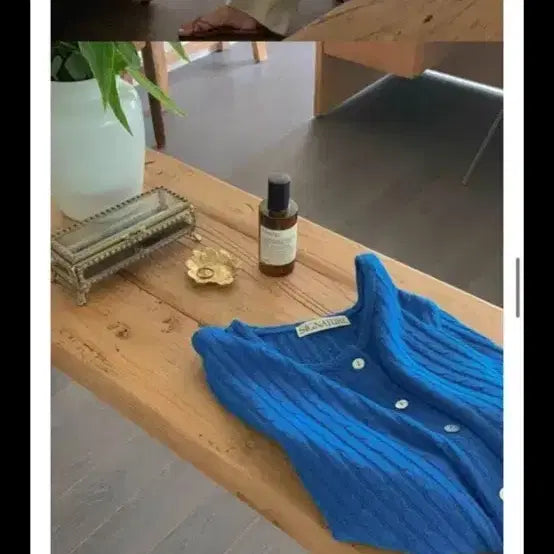 [BUNJANG] Hael Signature Wind Cardigan Blue / 하엘 시그니처 윈드 가디건 블루(새상품)