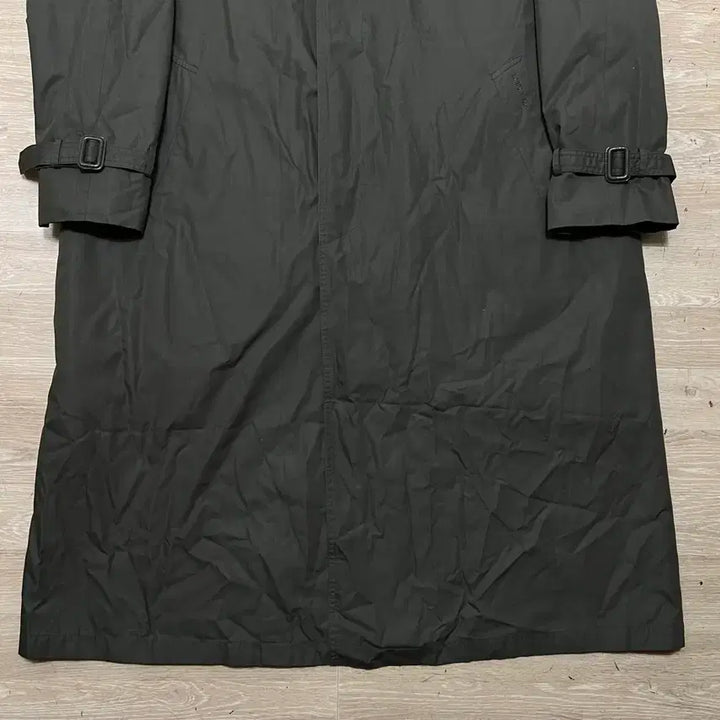 [BUNJANG] London Fog Check Lined Single Long Trench Coat [Khaki] / 런던포그 체크 안감내피 싱글 롱 트렌치 맥코트 [카키] 104-180