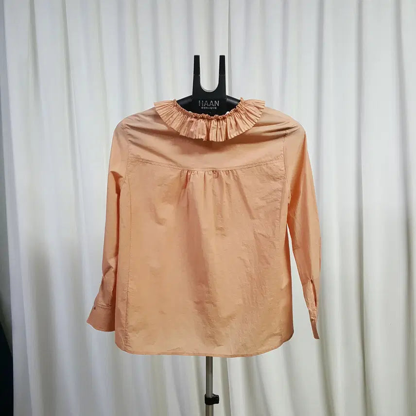 [BUNJANG] It Misha Coral Frill Blouse (Size 55) / 20년 잇미샤 여성 프릴 블라우스 코랄 55 오일장