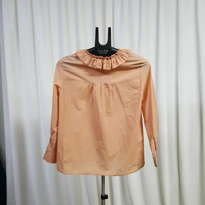 [BUNJANG] It Misha Coral Frill Blouse (Size 55) / 20년 잇미샤 여성 프릴 블라우스 코랄 55 오일장