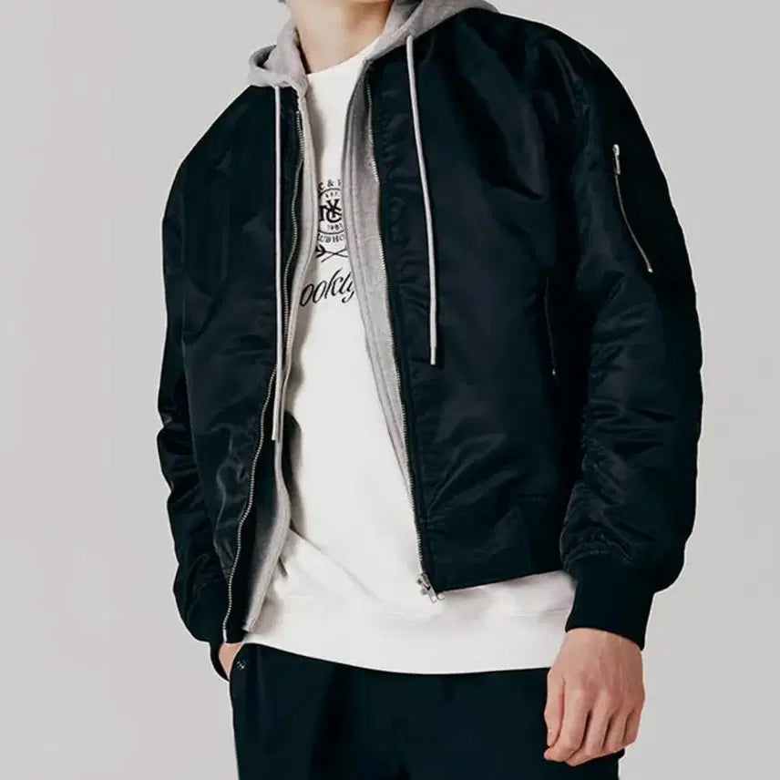 [BUNJANG] Giordano Bomber Jacket Black XL / 지오다노 항공점퍼 블랙 XL 105사이즈 새상품