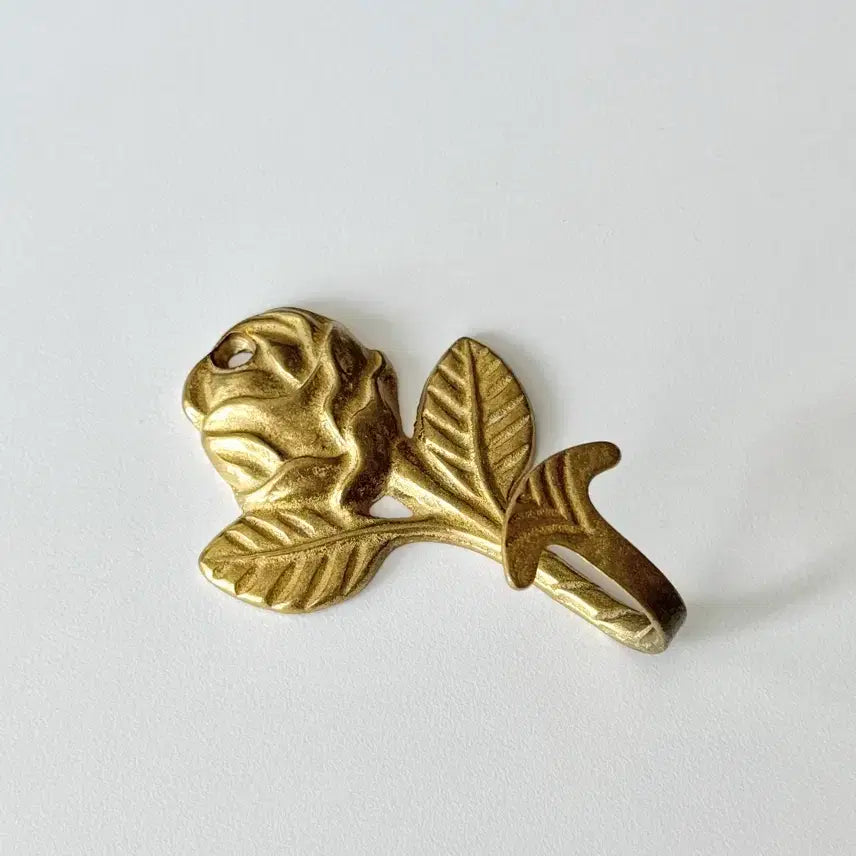 [BUNJANG] Vintage Brass Rose Wall Hook / 빈티지 브라스 장미 벽후크