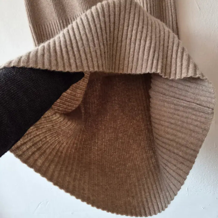 [BUNJANG] Unbranded Beige Wool Knit Long Skirt / 여성 베이지니트롱스커트 FREE