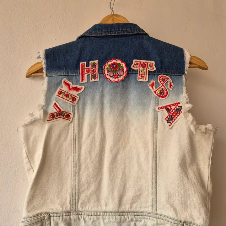 [BUNJANG] Lunatic Blue Denim Vest - M Size / 일본수입 Lunatic blue여성 데님조끼 M사이즈
