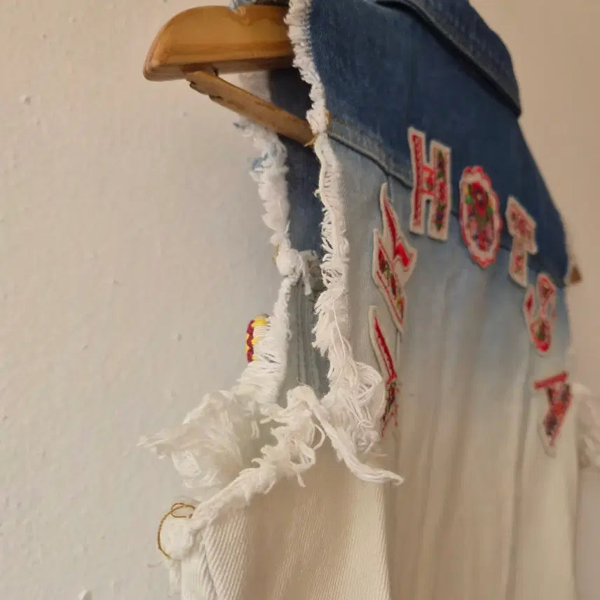 [BUNJANG] Lunatic Blue Denim Vest - M Size / 일본수입 Lunatic blue여성 데님조끼 M사이즈
