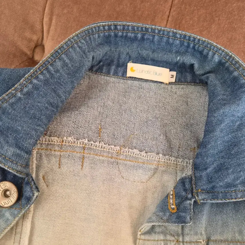 [BUNJANG] Lunatic Blue Denim Vest - M Size / 일본수입 Lunatic blue여성 데님조끼 M사이즈
