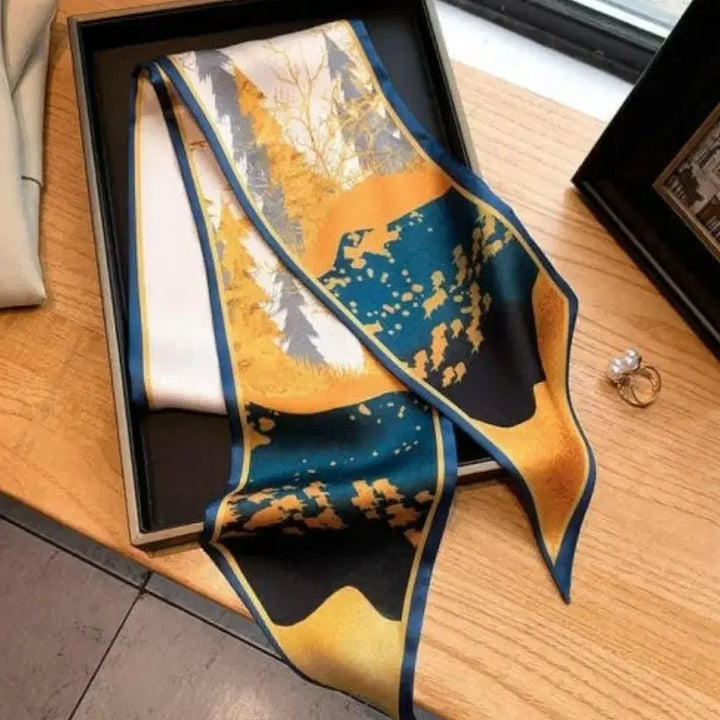 [BUNJANG] Patterned Silk Scarf / 패턴스카프(새상품)