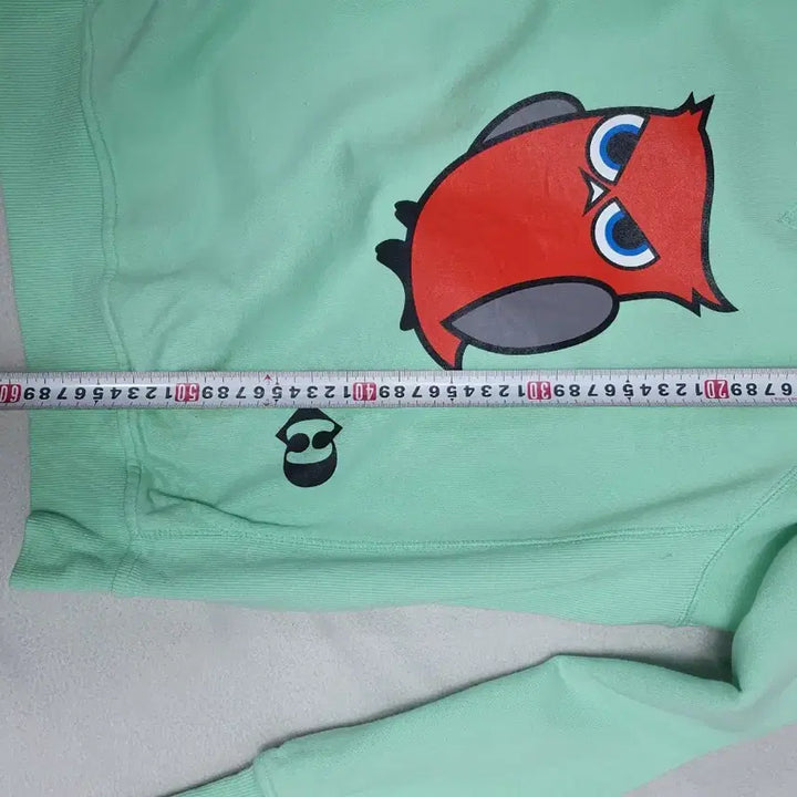 [BUNJANG] Lucky Chouette Owl Mint Green Sweatshirt / 럭키슈에뜨 맨투맨 부엉이 민트 그린 s