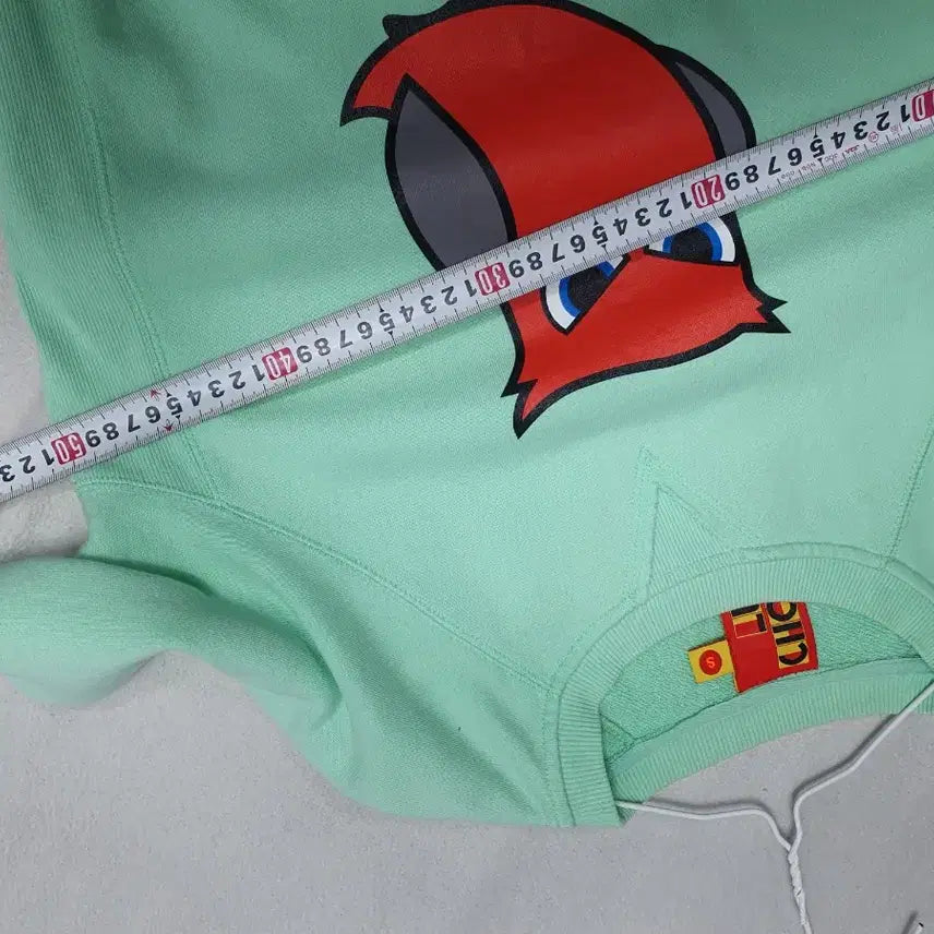 [BUNJANG] Lucky Chouette Owl Mint Green Sweatshirt / 럭키슈에뜨 맨투맨 부엉이 민트 그린 s