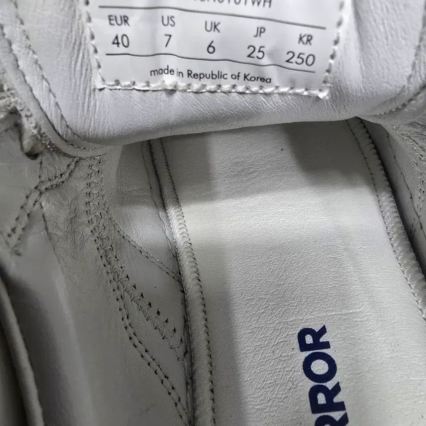 [BUNJANG] ADER ERROR Log Baus Off White Sneakers / 아더에러 로그 바우스 오프 화이트 250mm