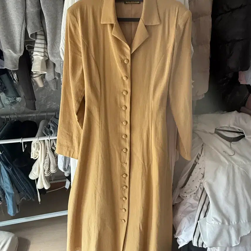 [BUNJANG] Meyvins IACOCCA Yellow Long Dress / [메이빈스]IACOCCA 옐로우 롱 원피스