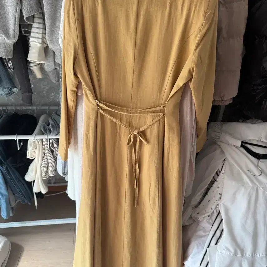 [BUNJANG] Meyvins IACOCCA Yellow Long Dress / [메이빈스]IACOCCA 옐로우 롱 원피스