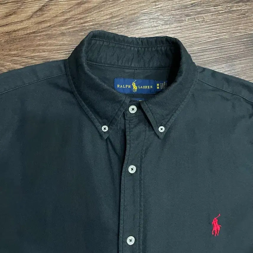 [BUNJANG] Polo Ralph Lauren Black Custom Slim Fit Shirt / 폴로 랄프로렌 블랙 커스텀 슬림핏 셔츠