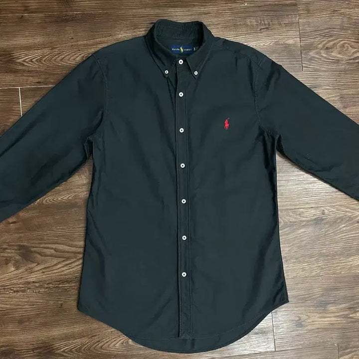 [BUNJANG] Polo Ralph Lauren Black Custom Slim Fit Shirt / 폴로 랄프로렌 블랙 커스텀 슬림핏 셔츠