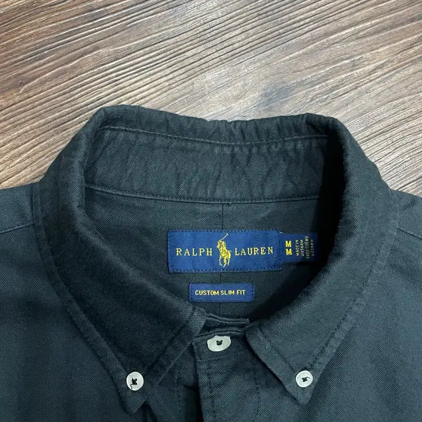 [BUNJANG] Polo Ralph Lauren Black Custom Slim Fit Shirt / 폴로 랄프로렌 블랙 커스텀 슬림핏 셔츠