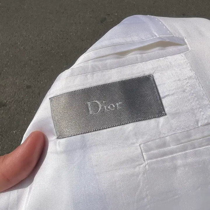 [BUNJANG] Dior Homme 06SS Hedi Slimane White Blazer Jacket / 디올옴므 06SS 에디 시절 피크드 라펠 화이트 블레이저